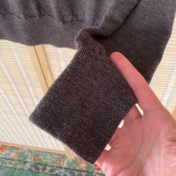 AllSaints Spitalfields Mens Brown Wool V Neck Long Sleeve Pullover Sweater , XXL - Picture 7 of 13